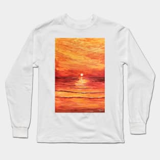 Red Sunset Long Sleeve T-Shirt